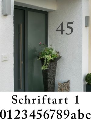 Hausnummer Schablonen